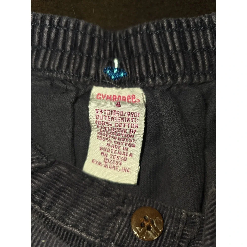 Vintage Gymboree hide N seek corduroy skort with mushrooms size 4